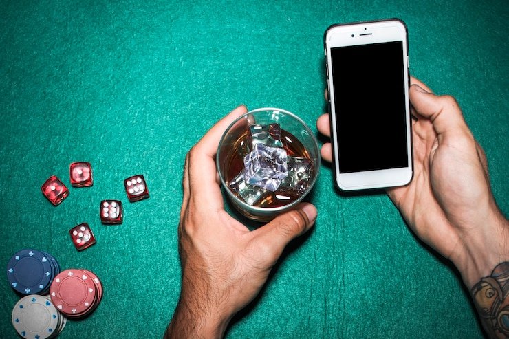 Live dealer studio with multiple camera angles showing Andar Bahar table